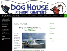 Tablet Screenshot of doghousefishingcharters.com